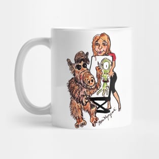 ALF Drawing a Martian Mug